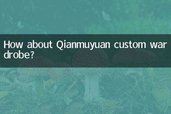 Che ne dici del guardaroba personalizzato Qianmuyuan?