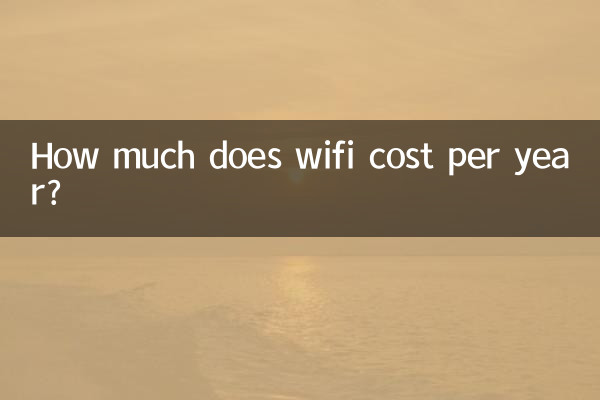 연간 Wi-Fi 비용은 얼마입니까?
