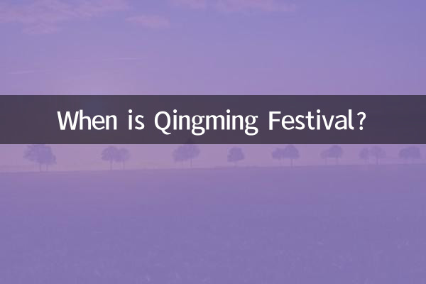 Quando si svolge il Festival di Qingming?