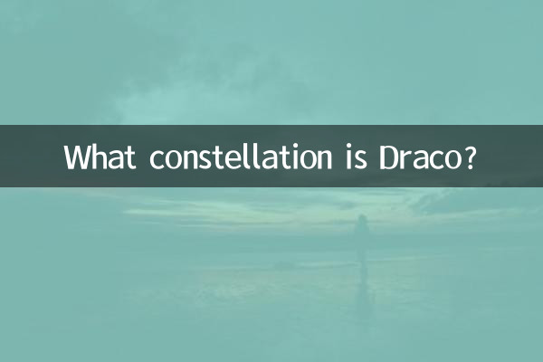 Que constelação é Draco?