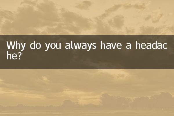 Perché hai sempre mal di testa?