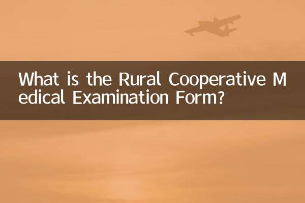 Was ist das Formular für die ärztliche Untersuchung der ländlichen Genossenschaft?