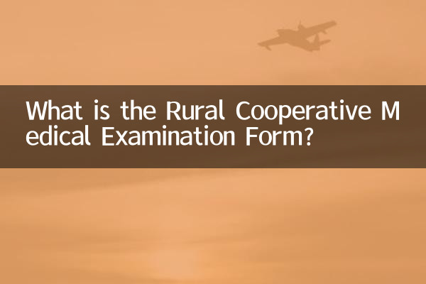 Was ist das Formular für die ärztliche Untersuchung der ländlichen Genossenschaft?