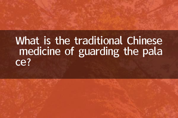 ¿Cuál es la medicina tradicional china para custodiar el palacio?