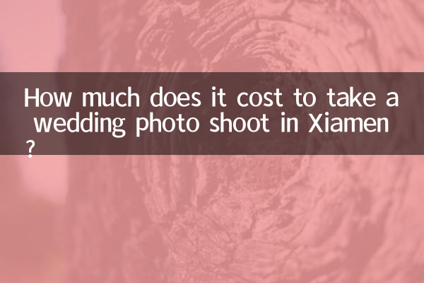 ¿Cuánto cuesta realizar una sesión de fotos de boda en Xiamen?
