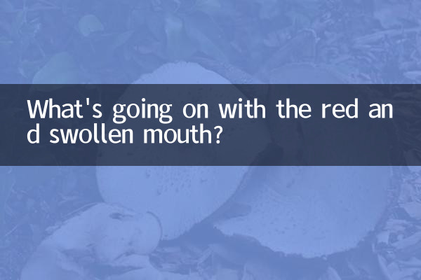 O que está acontecendo com a boca vermelha e inchada?