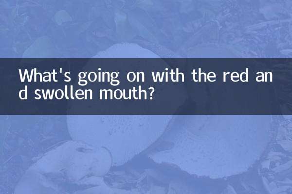 O que está acontecendo com a boca vermelha e inchada?