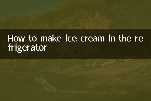 Como fazer sorvete na geladeira