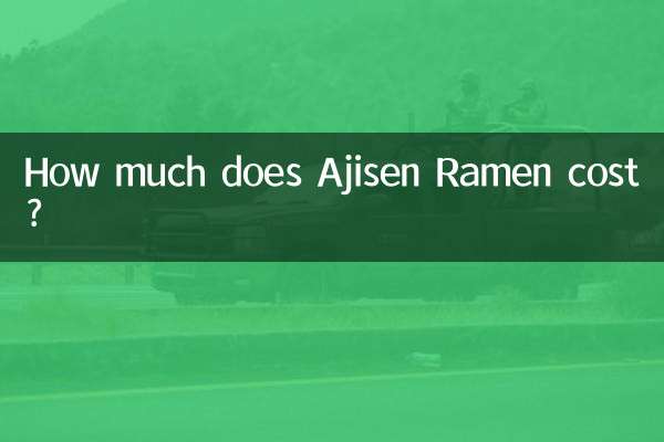 Combien coûte Ajisen Ramen?