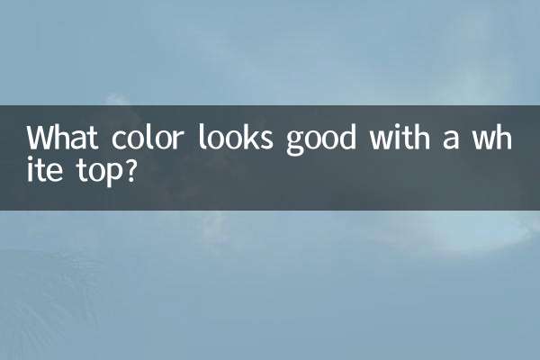 Que cor fica bem com um top branco?