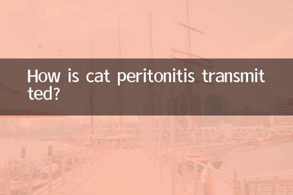 Comment se transmet la péritonite du chat ?