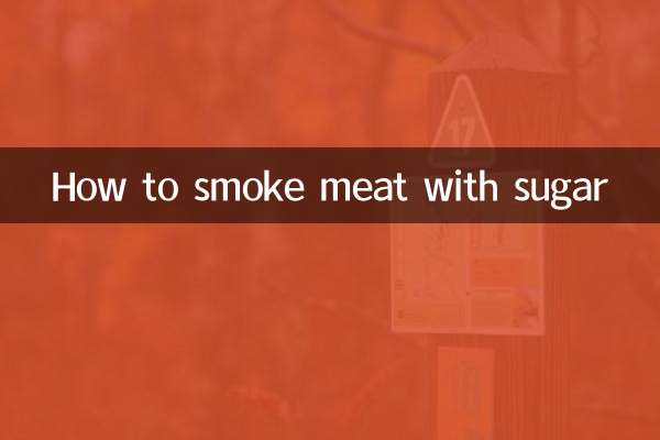 How to smoke meat with sugar