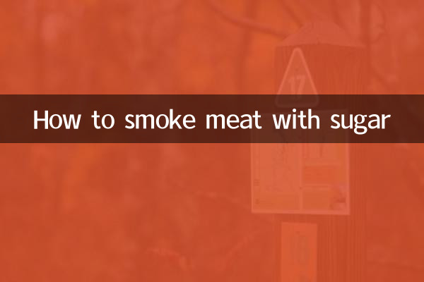 How to smoke meat with sugar