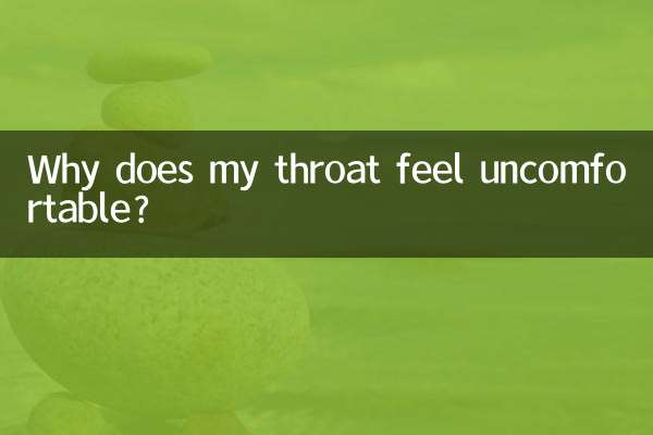 Why does my throat feel uncomfortable?
