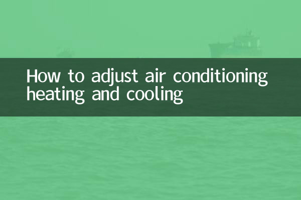 空調冷暖怎麼調