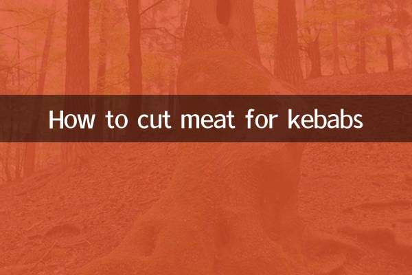 Как нарезать мясо для шашлыка
