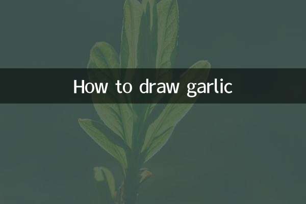 Come disegnare l'aglio