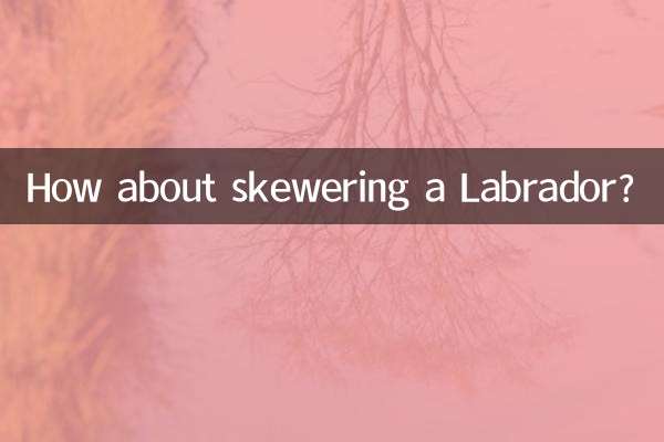 Как насчет того, чтобы пронзить лабрадора?