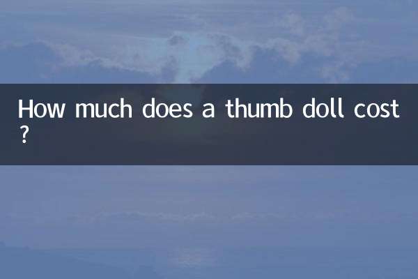 ¿Cuánto cuesta un muñeco pulgar?