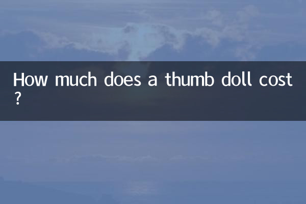 ¿Cuánto cuesta un muñeco pulgar?