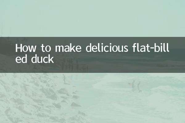 Como fazer um delicioso pato de bico achatado