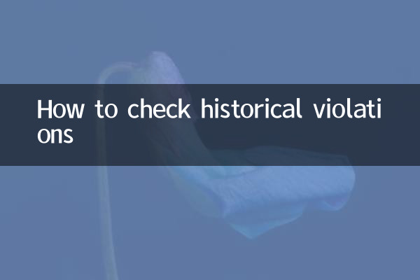 Come verificare le violazioni storiche