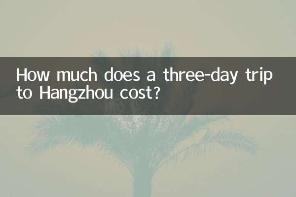 Quanto costa un viaggio di tre giorni a Hangzhou?