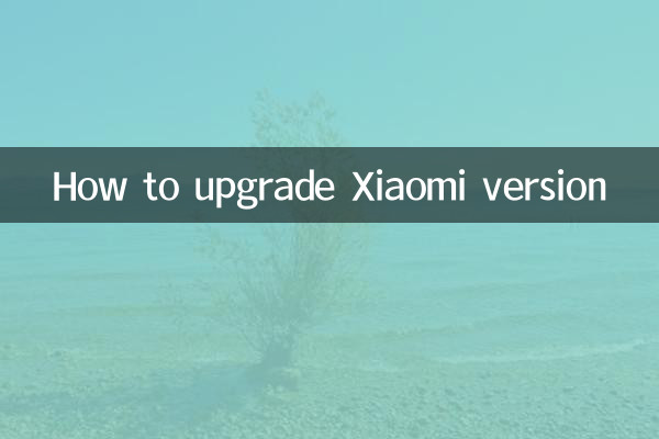 小米版本怎么升级