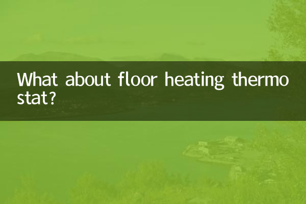 মেঝে গরম করার তাপস্থাপক সম্পর্কে কি?