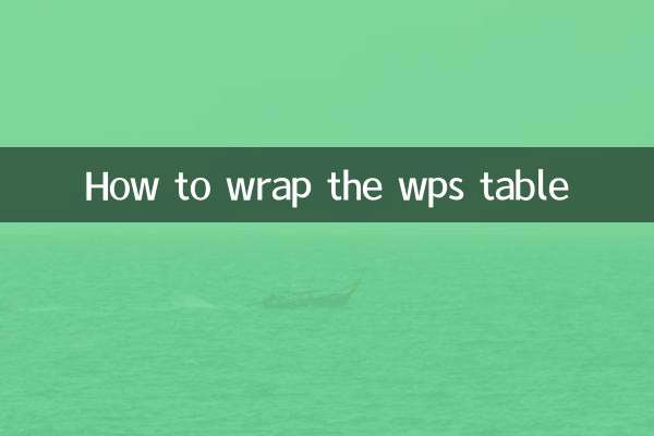 So umschließen Sie die WPS-Tabelle