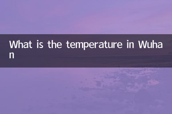 ¿Cuál es la temperatura en Wuhan?