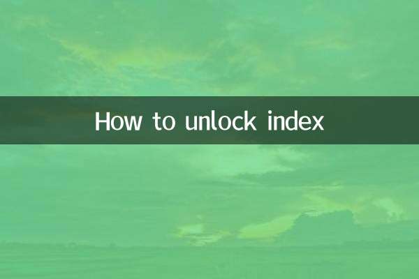 So entsperren Sie den Index