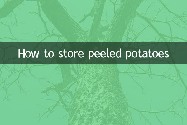 Come conservare le patate sbucciate