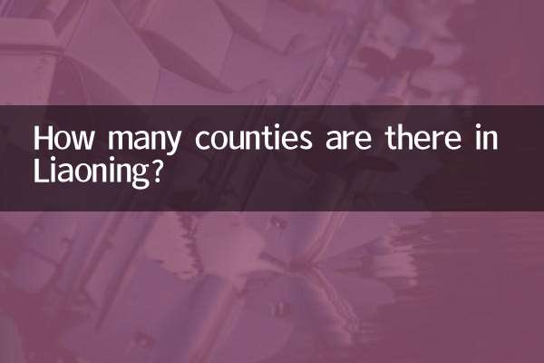Wie viele Landkreise gibt es in Liaoning?