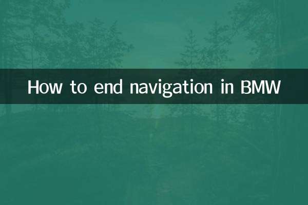 Comment mettre fin à la navigation dans BMW