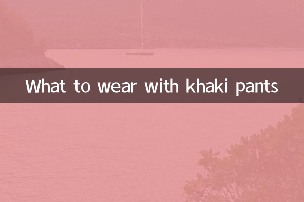 Was trägt man zu Khakihosen?