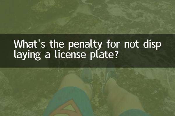 लाइसेंस प्लेट प्रदर्शित न करने पर क्या जुर्माना है?