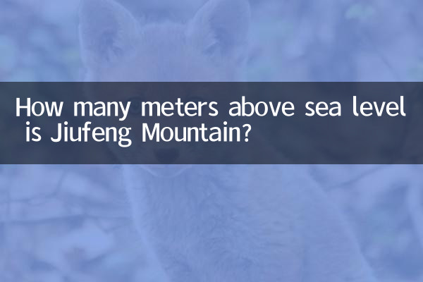 ارتفاع کوه جیوفنگ از سطح دریا چند متر است؟