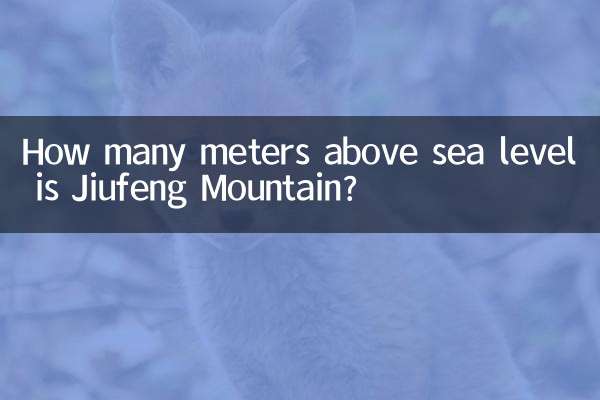 ارتفاع کوه جیوفنگ از سطح دریا چند متر است؟