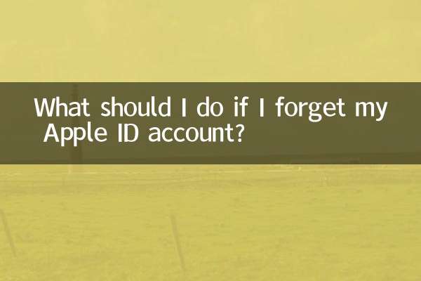 忘了苹果id账号怎么办