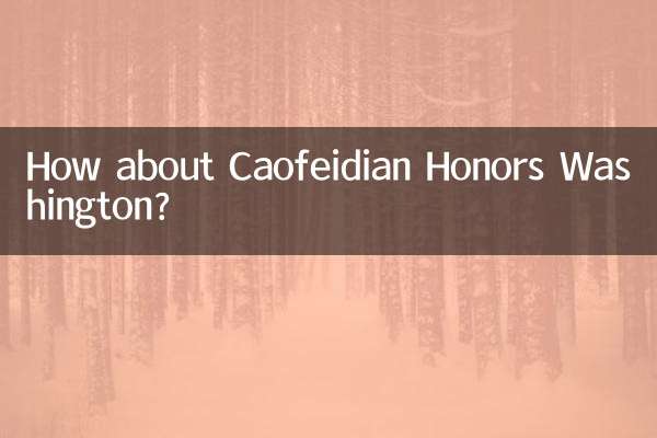 Que diriez-vous de Caofeidian rend hommage à Washington ?