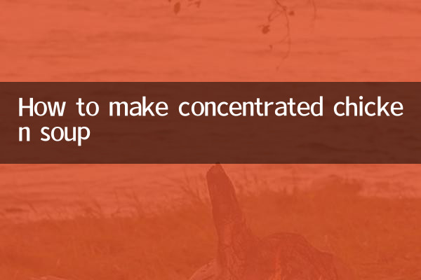 Wie man konzentrierte Hühnersuppe macht