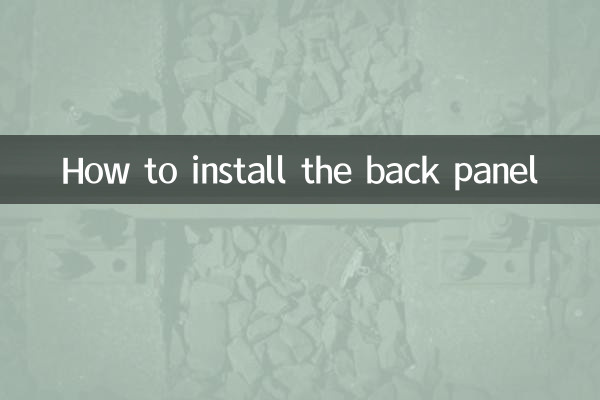 Como instalar o painel traseiro