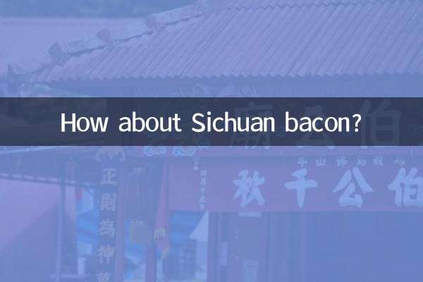 Wie wäre es mit Sichuan-Speck?