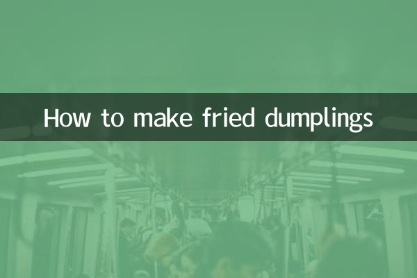 Wie man frittierte Knödel macht