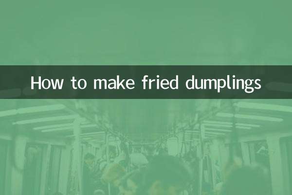 Wie man frittierte Knödel macht