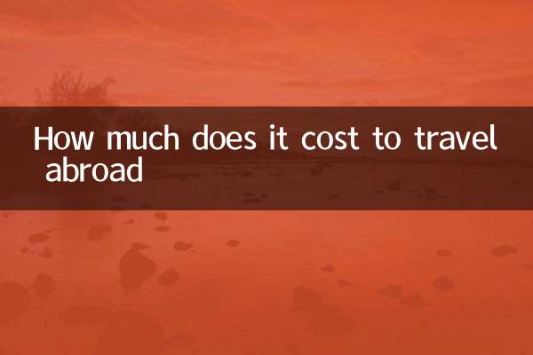 How much does it cost to travel abroad