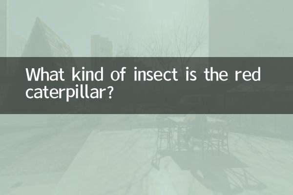 लाल कैटरपिलर किस प्रकार का कीट है?