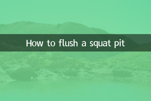 स्क्वाट पिट को कैसे फ्लश करें