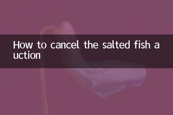 How to cancel the salted fish auction